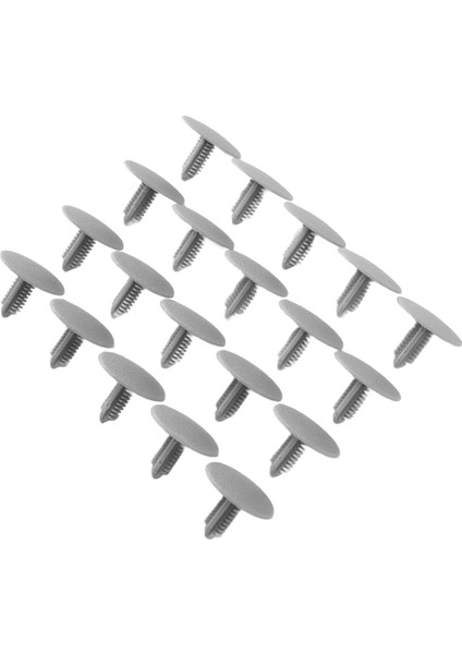 20 Adet Gri Plastik Mat Araç Sıçrama Model Klipsleri 7mm x 16MM x 24MM (Yurt Dışından)