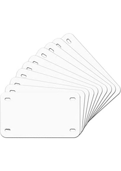 7 Inç x 4 Inç 10 Paket Süblimasyon Plaka Boşlukları, Isı Termal Transfer Kendin Yap Resim, Alüminyum Plaka Etiketi (Yurt Dışından)