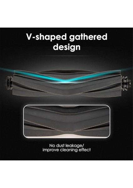 Dreame Bot L10S Plus Süpürge Makinesi Aksesuarları Için 3 Adet Ana Fırça Ultra Dayanıklı Aksesuarlar (Yurt Dışından) modelleri