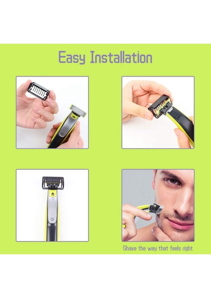 Düzeltme Ekleri Yüz Vücut Seti Philips Tek Bıçaklı QP2520 QP2530 QP2620 QP2630 QP6510 QP6520 Yüz Saç Kesme Makineleri (Yurt Dışından) indirimleri