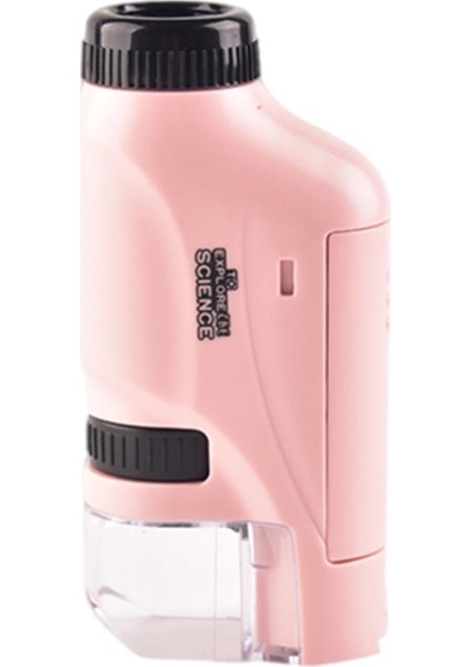 LAN12 Mini El Mikroskop 60X-120X Çocuklar Için Deneyler Hayvanlar Bitkiler Pembe (Yurt Dışından)