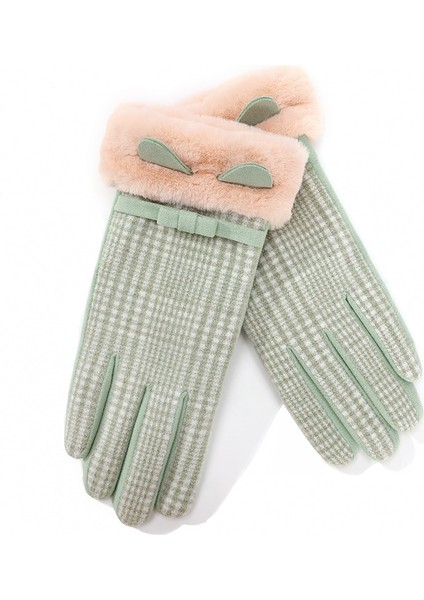 Kadınlar Için Kaşmir Eldiven Kış Açık Soğuk Koruma Dokunmatik Ekran Eldiven (Yurt Dışından)