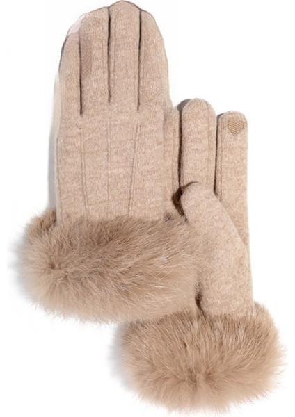 Kadınlar Için Kaşmir Eldiven Kış Açık Soğuk Koruma Dokunmatik Ekran Eldiven (Yurt Dışından) fiyatları