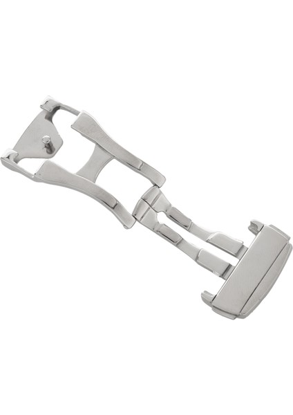 Omega Için 18MM Paslanmaz Çelik Dağıtıcı Saat Kayışı Katlanır Toka Toka, Pürüzsüz #18MM (Yurt Dışından)