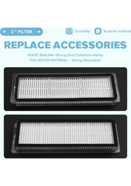 Dreame W10/W10PRO Robot Süpürge Ana Yan Fırça Filtresi Paspas Tutucu Yedek Aksesuarları Fırça (Yurt Dışından) fırsatları