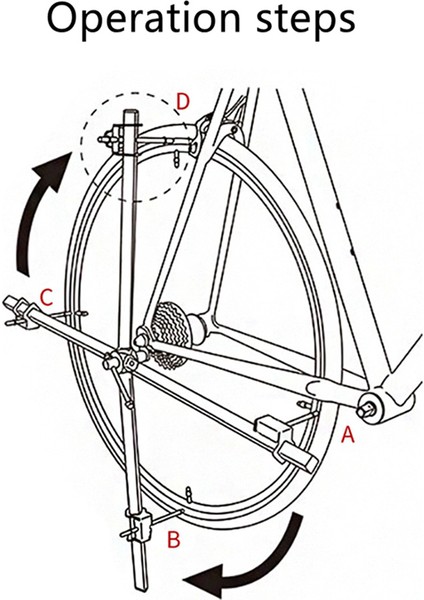 Riro Kuyruk Kancası Düzeltici Yol Bisikleti Arka Vites Askısı Hizalama Ölçer Paslanmaz Çelik Çok Işlevli Onarım Aracı (Yurt Dışından)