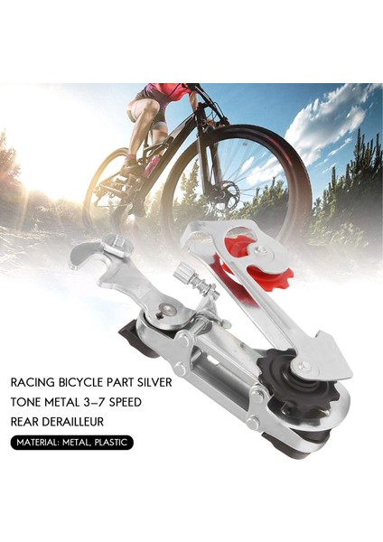 Yarış Bisiklet Parçası Gümüş Ton Metal 3-7 Hız Arka Attırıcı (Yurt Dışından) fiyatları