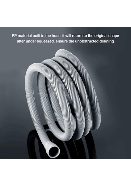 Çamaşır Makinesi Tahliye Hortumu 10 Ft Esnek Bulaşık Makinesi Tahliye Hortumu Uzatma Kitleri Oluklu Yıkama Tahliye Hortumu (Yurt Dışından) indirimleri