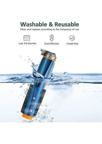 Shark AV2310AE/RV2320S/RV2300S/MATRIX Plus UR2360S Robot Süpürge Aksesuarları Için Ana Fırça ve Ana Fırça Kapağı (Yurt Dışından) modelleri