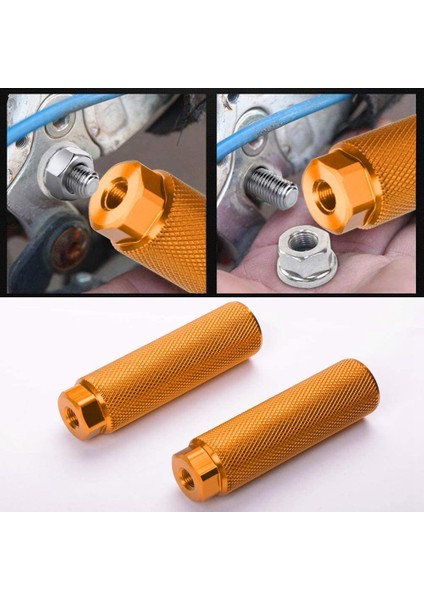 Adet Bisiklet Mandalları, Alüminyum Alaşımlı Kaymaz Kurşun Ayak Bisiklet Pedalları Bmx Mandalları 3/8 Inç Akslar Için Bisiklet Aksesuarları, Sarı (Yurt Dışından) fiyatları