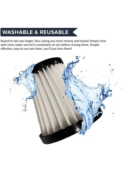 Dirt Devil AD40117, F117 Için Yedek Vakum Filtresi - Model SD20005RED, SD30025B ve BD22025'E Uyar - 4 Adet (Yurt Dışından) modelleri