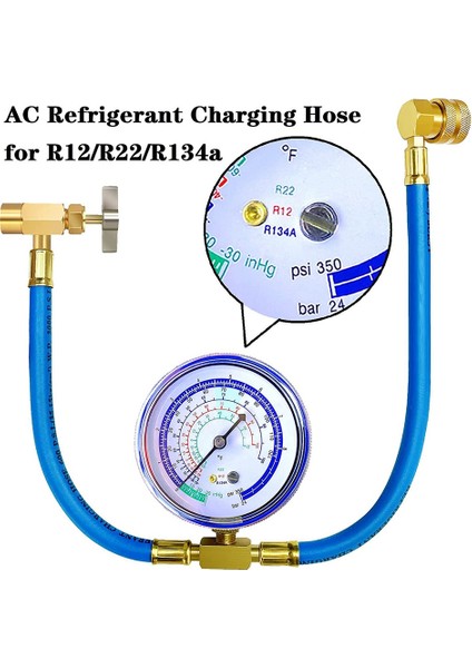 R134A R12 R22 Ölçüm Kiti ile Buzdolabı Freon Dolum Hortumu, BPV31 Delme Musluk Vanası Ile, Klima Soğutma Sistemi Için (Yurt Dışından) modelleri