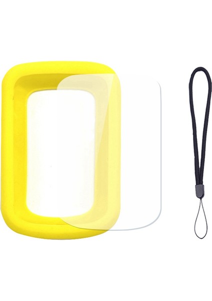 Bisiklet Silikon Koruyucu Kapak Igpsport BSC200 Gps Bisiklet Bilgisayarı Koruma Ekran Filmi Ile, Sarı (Yurt Dışından)