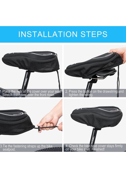 Gewage Bisiklet Minder Kılıfı Dağ Bisikleti Minder Kılıfı Rahat Hafızalı Sünger Silikon Yumuşak Bisiklet Sele Kılıfı (Yurt Dışından) modelleri