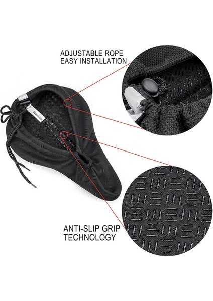 Gewage Bisiklet Minder Kılıfı Dağ Bisikleti Minder Kılıfı Rahat Hafızalı Sünger Silikon Yumuşak Bisiklet Sele Kılıfı (Yurt Dışından) fırsatları