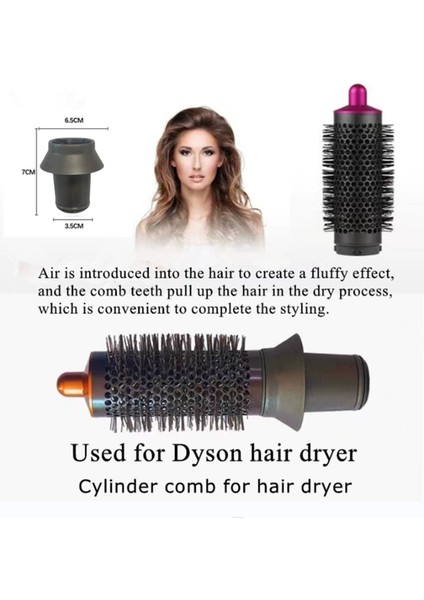 Dyson Airwrap Süpersonik Saç Kurutma Makinesi Curling Eki Saç Curling Variller ve Adaptör Silindir Tarak Şekillendirici Aracı (Yurt Dışından)