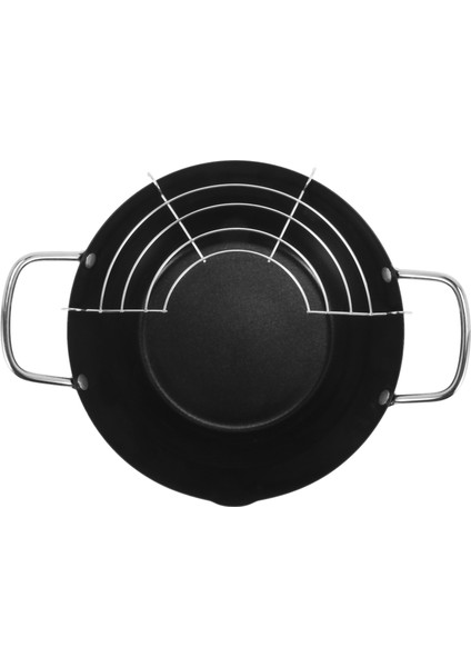 20CM Kolay Dökün Yapışmaz Kaplama Tempura Fritöz Pot Yağ Damlalıklı Raf Japon Tarzı Mini Derin Kızartma Tavası (Yurt Dışından) fırsatları