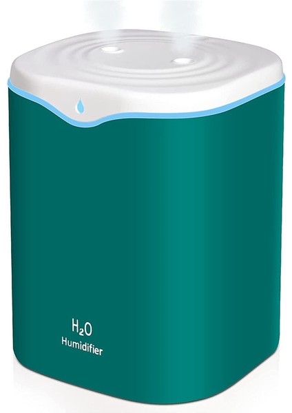 Yatak Odası Için Nemlendiriciler, Yatak Odası Için 2,2l Soğuk Sisli Nemlendiriciler, USB Taşınabilir Masa Nemlendirici, Sessiz Ultrasonik, Yeşil (Yurt Dışından)