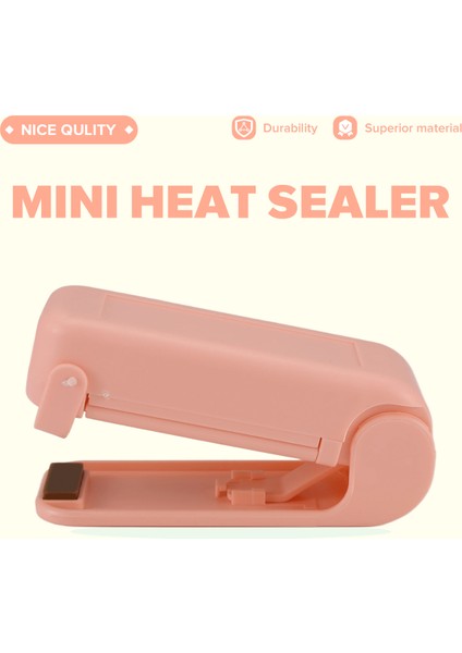 Plastik Ambalaj Saklama Poşeti, Mini Sızdırmazlık Makinesi, Gıda, Atıştırmalık, Mutfak Aksesuarları Için Kullanışlı Etiket ve Sızdırmazlık Malzemeleri, Pembe (Yurt Dışından) fırsatları
