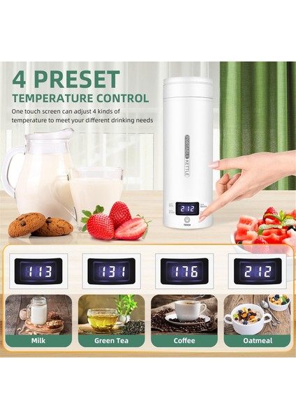 Seyahat Elektrikli Su Isıtıcısı Taşınabilir Küçük Mini Çay Kahve Su Isıtıcısı 304 Paslanmaz Su Isıtıcı LCD Abd Plug ile (Yurt Dışından) indirimleri