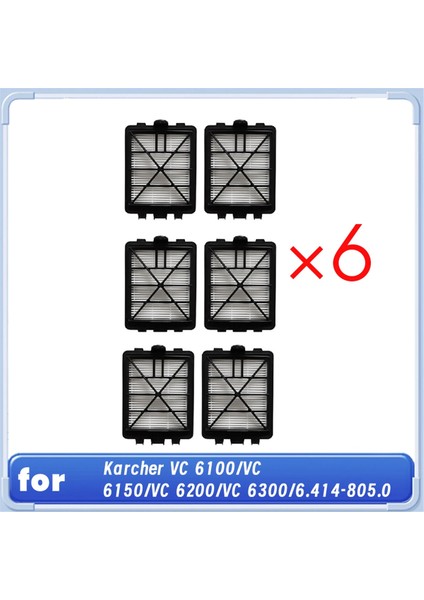 Karcher Vc 6100/VC 6150/VC 6200/VC 6300/6.414-805.0 Vakum Filtreleri Temizleme Aparatı Için Egzoz Hava Filtresi (Yurt Dışından)