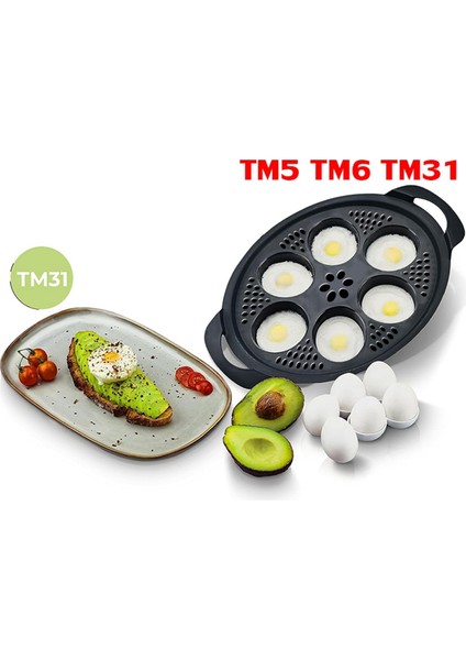 Thermomix Tm5 Tm6 TM31 Yeni 6'sı 1 Arada Yumurta Buharlı Pişirici Tepsi Gıda Sınıfı Pp, 6 Yumurta Kalıbı Buharlı Yumurta Haşlama Makinesi (Yurt Dışından) fırsatları