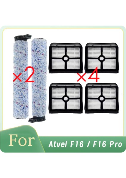 Atvel F16 / F16 Pro Elektrikli Süpürge Aksesuarları Rulo Fırça Hepa Filtreleri Aksesuarları Temizleyici Parçaları Değişimi (Yurt Dışından)