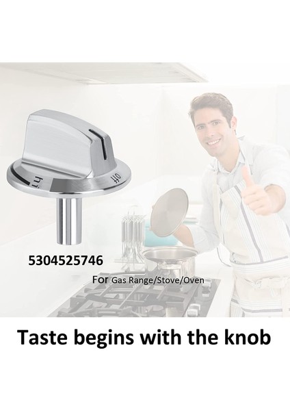 Adet Yükseltme 5304525746 Uzun Saplı Soba Düğmeleri Değiştirmeleri, Gaz Sobası Aralığı Fırın Düğmeleriyle Uyumlu (Yurt Dışından) modelleri