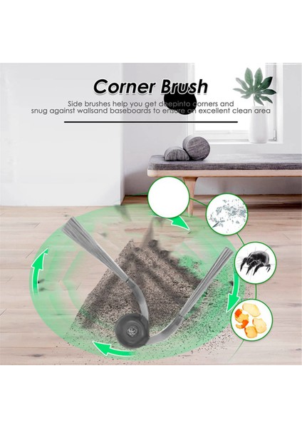 Roborock Qv 35A / Qr 598 / Qr 798 Elektrikli Süpürge Parçaları Için 17 Adet Ana Yan Fırça Hepa Filtre Paspas Bezi Toz Torbası (Yurt Dışından) modelleri