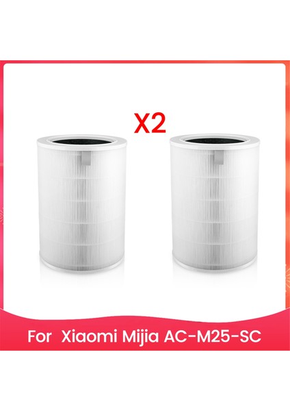 Xiaomi Mijia Ac M25 Sc Hava Temizleyici Aksesuarları Yedek Parçaları Için 2 Adet Filtre Elemanı (Yurt Dışından)