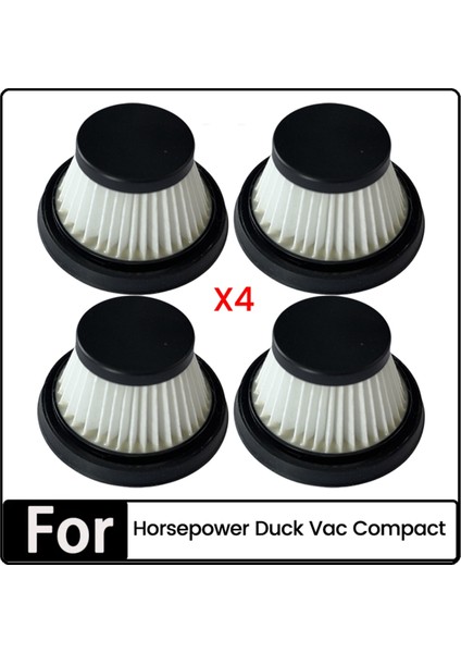 Horsepower Duck Vac Kompakt Elektrikli Süpürge Yıkanabilir Filtreli Elektrikli Süpürge Parçaları Için 4 Adet Yedek Filtre (Yurt Dışından)