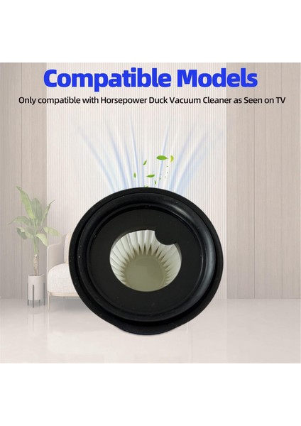 Horsepower Duck Vac Kompakt Elektrikli Süpürge Yıkanabilir Filtreli Elektrikli Süpürge Parçaları Için 4 Adet Yedek Filtre (Yurt Dışından) modelleri