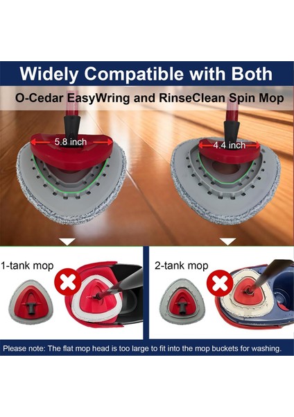 Ocedar Için Düz Paspas Başlığı Yedekleri, O-Cedar Kolay Sıkma ve Durulama Temizleme Sıkmalı Paspas Için Mikrofiber Paspas Başlığı Yedeği (Yurt Dışından) fiyatları