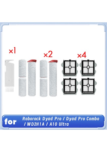 Roborock Dyad Pro / Dyad Pro Combo / WD2H1A / A10 Ultra Elektrikli Süpürge Aksesuarları Ana Fırça ve Filtre Aksesuarları (Yurt Dışından)