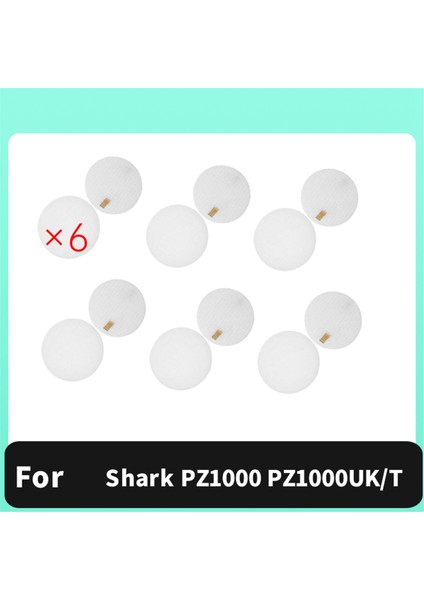 Shark PZ1000 PZ1000UK/T El Tipi Kablosuz Süpürge Yedek Parça Aksesuarları Için 6 Gruplu Filtre Pamuğu (Yurt Dışından) modelleri