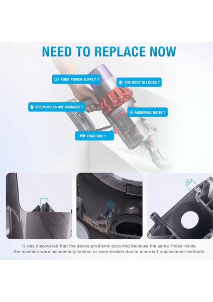Dyson V10 SV12 Elektrikli Süpürge Için Ana Gövde Montaj Muhafazası Ana Gövde Montaj Servis Montaj Muhafaza Parçası (Yurt Dışından) indirimleri