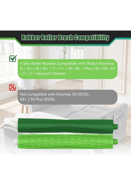Irobot Roomba I, J ve E Serisi Için 3 Set Yedek Silindir Fırça, I3, I7, E5, J7, I4, I7+ Için Çok Yüzeyli Kauçuk Fırçalar (Yurt Dışından) fiyatları