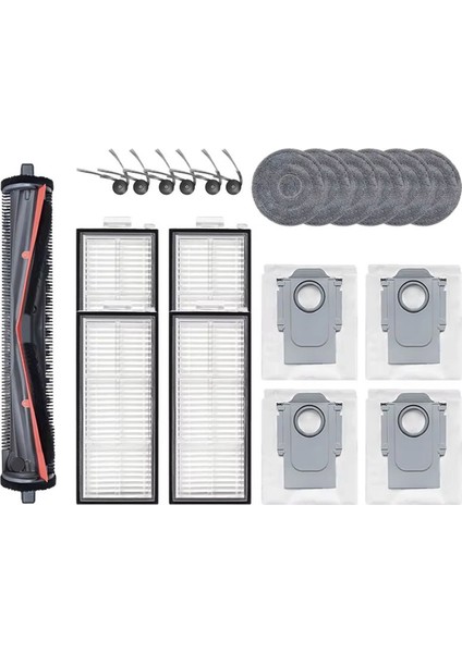 Roborock Saros Z70/G30 Alan Temizleme Makinesi Aksesuarları: Dolaşma Önleyici Ana Fırça, Filtre Paspas Pedi, Toz Torbası (Yurt Dışından)