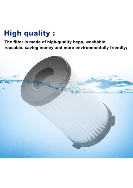 Moosoo D600 ve Ariete Handyforce Vakumlar Için Yedek Filtreler Rbt 2761 Rbt 2759 8 Filtre + 8 Köpük Filtre Içerir (Yurt Dışından) indirimleri