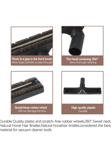 Evrensel Elektrikli Süpürge Aksesuarı - 32 mm At Kılı Kare Fırça, Kolay Kurulum ve Gelişmiş Temizlik Için Verimli (Yurt Dışından) indirimleri