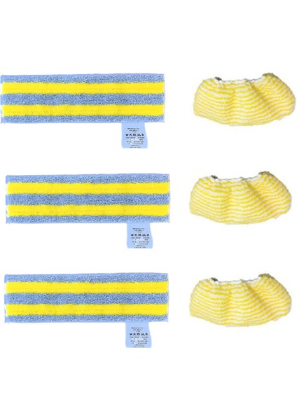 Karcher Sc1 Sc2 Sc3 Sc4 Sc5 Buharlı Temizleyici Parçaları Zemin Nozul Pedleri Için 6 Adet Mikrofiber Buharlı Paspas Bezi (Yurt Dışından)