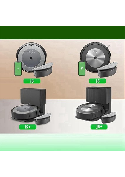 Fırça Silindirleri Hepa Filtreleri Paspas Pedleri Yan Fırçalar Elektrikli Süpürge Aksesuarları Irobot Roomba Combo I5, I5+, J5, J5+ (Yurt Dışından) fiyatları