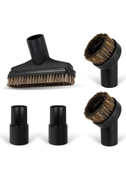 At Kılı Fırça Vakum Eklenti Seti - Yuvarlak Vakum Eklentileri - Zemin Fırça Eklentisi - 1 1/4 Inç Adaptör Dahil (Yurt Dışından)