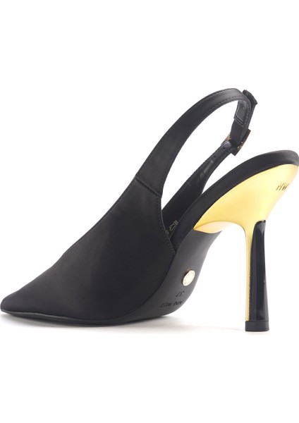 Bestyle 4pr Siyah Kadın Topuklu Ayakkabı