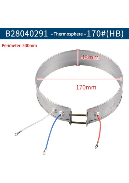 Elektrikli Ev Aletleri Için Ince Bant Isıtıcı Elemanları Su Isıtıcısı Isıtma Halkası 170MM (Yurt Dışından) fiyatları