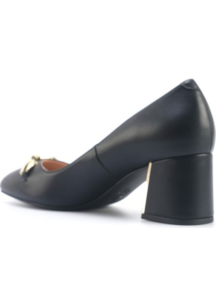 Ento 5fx Siyah Kadın Topuklu Ayakkabı
