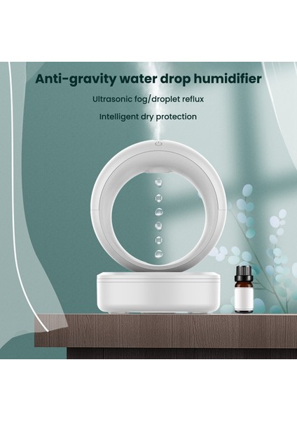 Anti-Yerçekimi Ters Su Damlacıkları Yüksek Sis Hacmi Esansiyel Yağı Aromaterapi Ortam Işığı Sprey Sessiz Nemlendirici (Yurt Dışından) fırsatları