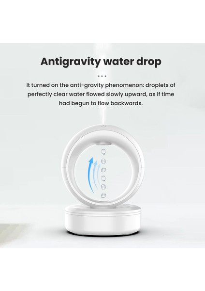 Anti-Yerçekimi Ters Su Damlacıkları Yüksek Sis Hacmi Esansiyel Yağı Aromaterapi Ortam Işığı Sprey Sessiz Nemlendirici (Yurt Dışından) indirimleri