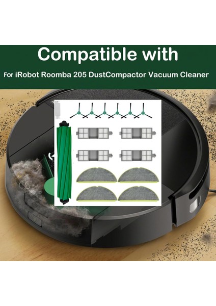Irobot Roomba 205 Dustcompactor Elektrikli Süpürge Yedek Parçaları Için Aksesuar Kiti (Yurt Dışından) modelleri