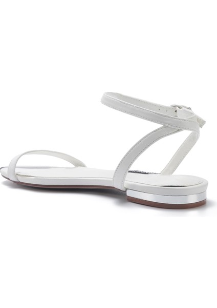 Maolaıne 5fx Beyaz Kadın Düz Sandalet